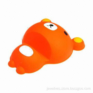 Silicone mobile phone holder, lovely bear-shaped